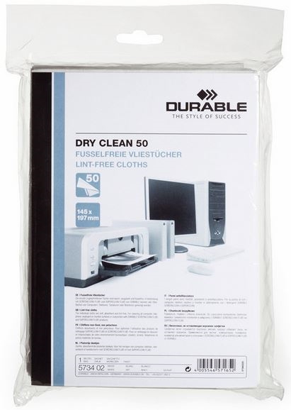 Durable rengøringsklud til whiteboard, Dry Clean , 50 stk. pr. ds.